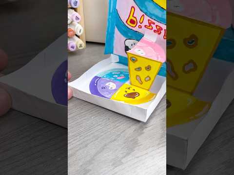 🍕Cute DIY Pizza box✨!? #cutepapercraft #cutecrafts #paperthings #crafts #cute #diy #papercrafts ￼