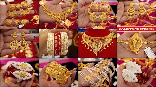 VALENTINE DAY SPECIAL🔥 Matro 1 Gram Theke Rings/Necklace/Choker/Bangles/Tikli/Pola/Gold Sakha 2