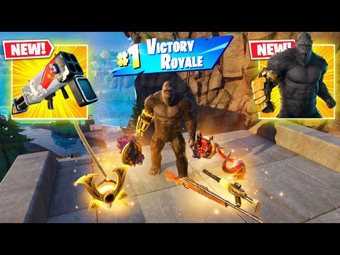 KONG vs NEW 3 MEDALLIONS & MYTHIC’S CHALLENGE ( NEW! FORTNITE CHAPTER 6 )