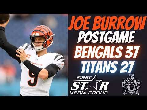 Bengals QB Joe Burrow | Postgame After Bengals Beat the Titans 37-27