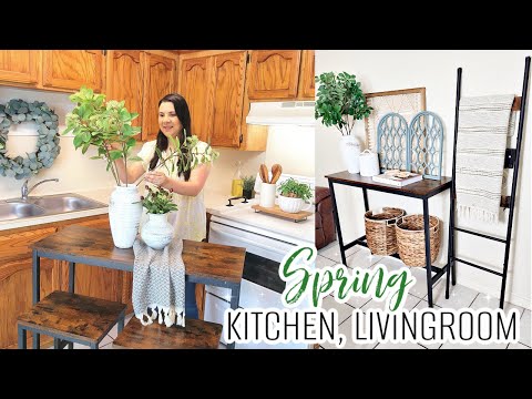 Spring Kitchen Decor. Kitchen Decorate with Me. Kitchen Decorating Ideas.