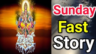 Sunday Fast Story in English | Sunday Fast Katha | Importance of Sunday Fast | Fasting On Sunday