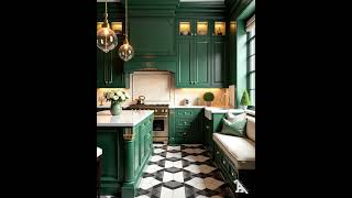 💚Where Green Meets Black: Bold & Fresh! 🖤#interiordesign  #homeinspiration #modernhomes