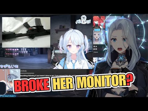 AmaLee reacts to Nagi accidentally shooting her monitor