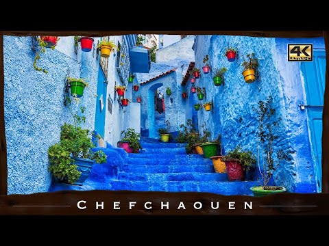 Chefchaouen Streets, Morocco 🇲🇦 【4K】 Cinematic Walk [2023]