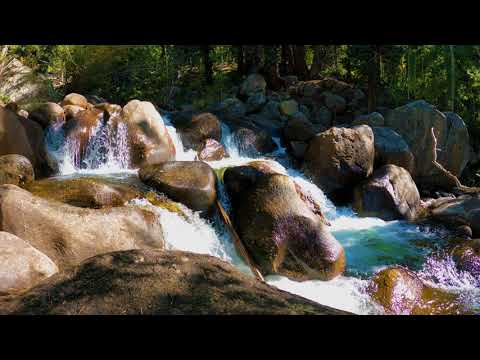 Beautiful Waterfall 4K Video Screensaver (No Sound) — South Clear Creek Guanella Pass, Colorado