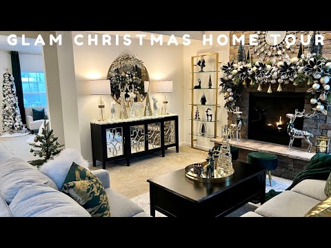 NEW* GLAM CHRISTMAS HOME TOUR 2022 | SIX THEME CHRISTMAS TREE #decoratewithme