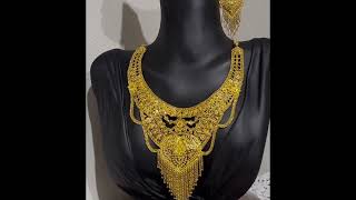 Beautiful gold necklace design #goldjewellery #goldjewellerydesigns #jewellerydesign