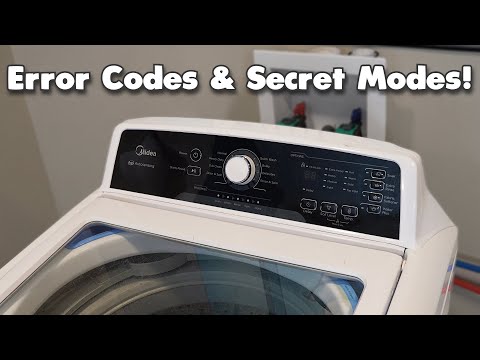 Midea Washing Machine - How to Run Test Mode, Troubleshooting & What Error Codes Mean