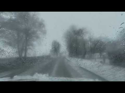 Snow in Germany, it's very dangerous, accident in snow