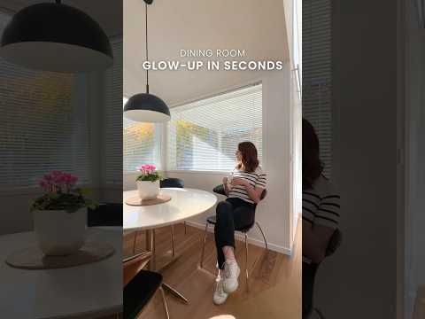 Glow-up in seconds | Dining room | Venetian blinds