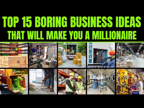 Top 15 SHOCKINGLY Profitable Boring Business Ideas  -  That Will Make You a Millionaire 💰