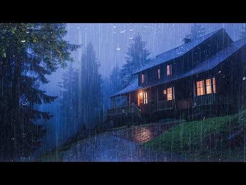 Fall Asleep With The Soothing Sounds Of Rain And Thunder | ASMR, Relax, Medition with Rain Sounds