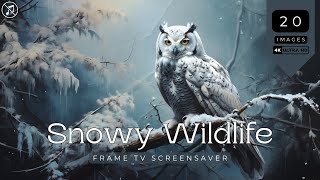 Snowy Wildlife: Still Moments | 4K Screensaver | Frame TV | Art for TV | Digital Art | No Music