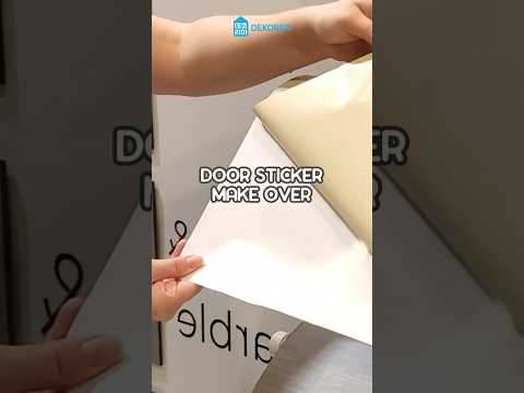 Cover Door Scratches Instantly with Laminate Stickers