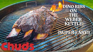 WEBER KETTLE DINO RIBS | Chuds BBQ