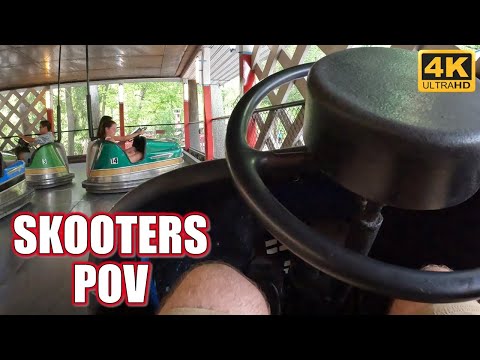 Skooters POV (4K 60FPS, 2024), Knoebels Lusse Bumper Cars | Non-Copyright