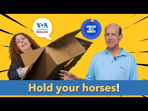 English in a Minute: Hold Your Horses