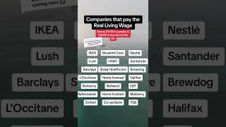 Companies that pay the Real Living Wage