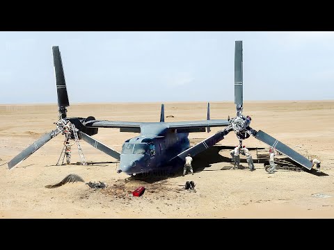 How the US "Secretly" Repaired a Broken V-22 in Middle of Desert for Months