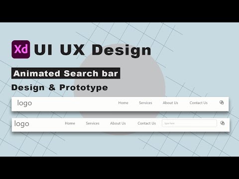 how to create Animated Search Bar using Adobe XD | Adobe XD | XD Prototype