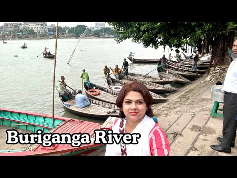 EXPLORING THE BURIGANGA RIVER  BY LAUNCH # DHAKA BANGLADESH.