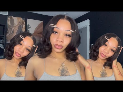 hair vlog: short bob installation | glueless wig | quick + easy! ft. nadula hair (: