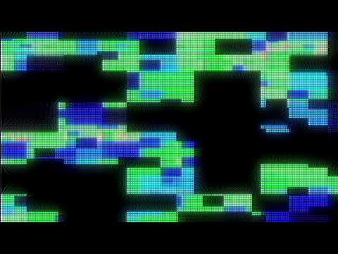 VHS Blue, Green and Black Glitch Background || 1 Hour Looped HD