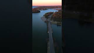 🌅 ⭐️ Golden Hour Crossing: Timelapse of a Road over a Lake ⭐️ 🌅