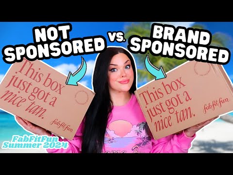 Is There ANY DIFFERENCE!? Sponsored Vs. Non- Sponsored FabFitFun Unboxing Summer 2024