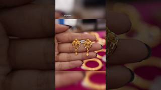 Gold daily wear earrings designs/simple small earrings design #earrings #shorts #jewellery #trending