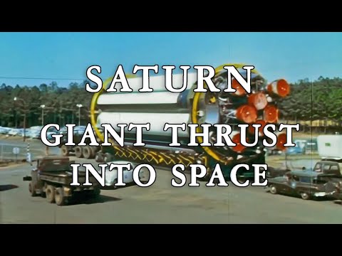 Saturn Giant Thrust Into Space - AI Remaster, Upscale, Cleanup - Saturn I, NASA, Documentary