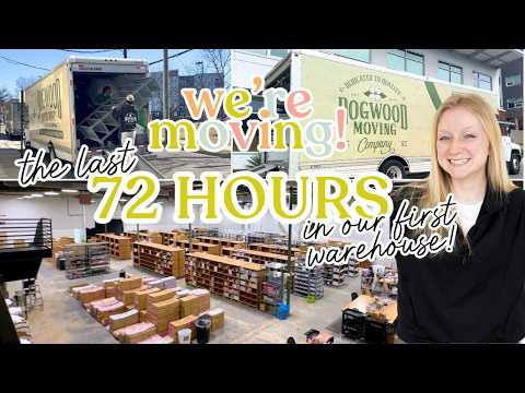 72 HOURS LEFT TO MOVE MY WAREHOUSE! See the moving hiccups and the before and afters of the space!!