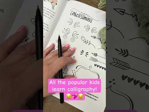 I’ll help you learn #calligraphy and be one of the #popular kids!  #handmadefont #fontart #brushpen