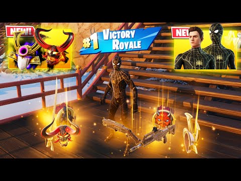 SPIDER-MAN BLACK & GOLD SUIT vs NEW 3 MEDALLIONS & MYTHIC’S CHALLENGE ( NEW! FORTNITE CHAPTER 6 )