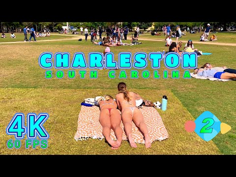 Charleston Walk on a Beautiful Day Part 2/2, South Carolina USA 4K-UHD