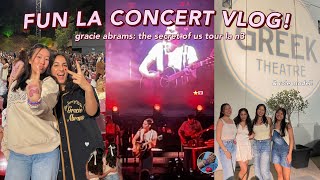 GRWM & VLOG FOR A CONCERT in Los Angeles! GRACIE ABRAMS concert vlog: full concert vlog 2024