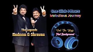 Best of Nadeem Shravan | 90s Bollywood Hits | 4-Hour Non-Stop Playlist with Animated Background