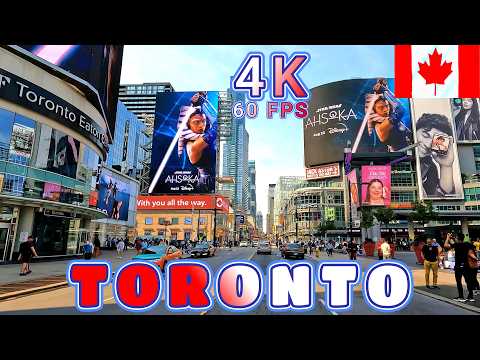 Toronto Drive Part 7/7, Metropol City in Canada 4K - UHD