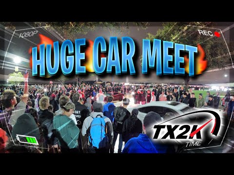 TX2K STREET RACERS TAKEOVER THE BIGGEST CARMEET!! *30+ COPS*