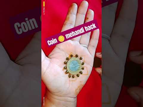 coin 🪙 mehandi hack 👍।। मेहंदी डिजाइन।।#hennapattern #coinmehandi #tipsandtricks #hacks