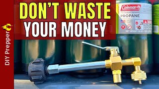 The EASIEST Way to Refill 1 Pound Propane Bottles