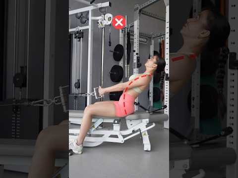 📌Cable Row Form Correction | Right ✅ vs. Wrong ❌