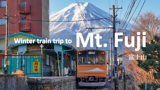 Day Trip to Mt. Fuji Area from Tokyo | Winter Train Trip | JAPAN TRAVEL VLOG