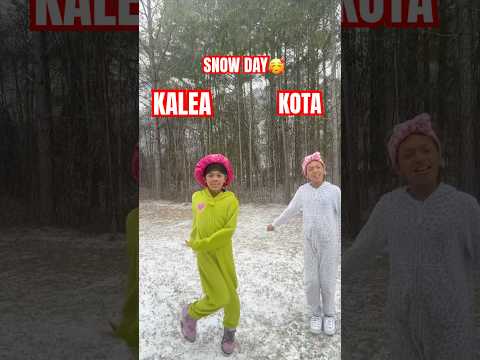 COOKING WITH KYA IN THE SNOW #shorts #snow #viral #trending #kotacake