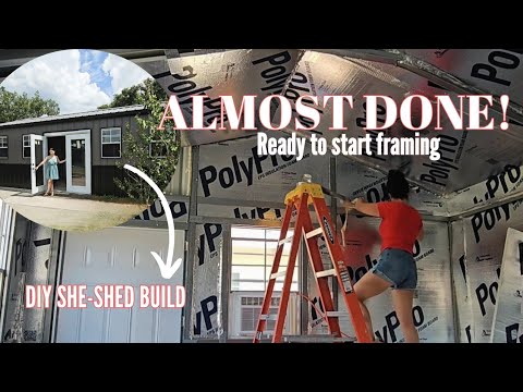 DIY she shed build! Will we ever finish??? Get it all done with me !