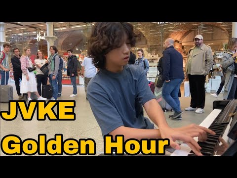 15 year old plays Golden Hour by JVKE (audience shocked)