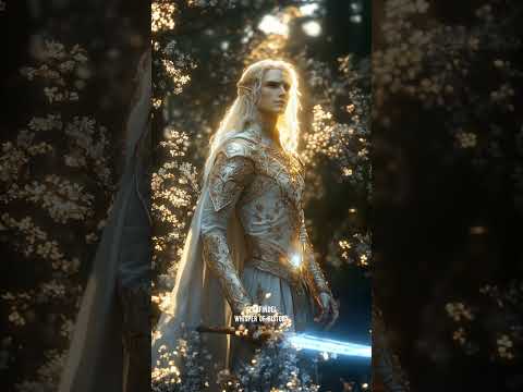 ✨ GLORFINDEL: Elven Lord who brings light ✨  #lordoftherings #aianimation #4kanimation