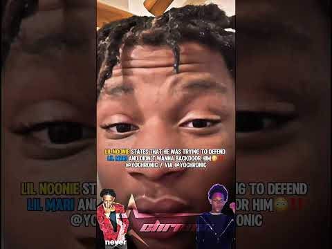 #lilnoonie states that he didn’t wanna Backdoor #4blocklilmari #yochronic #shorts #viral