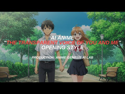 【Anime Genesis AI Lab】AI anime "The transparent voice of you and me" opening style